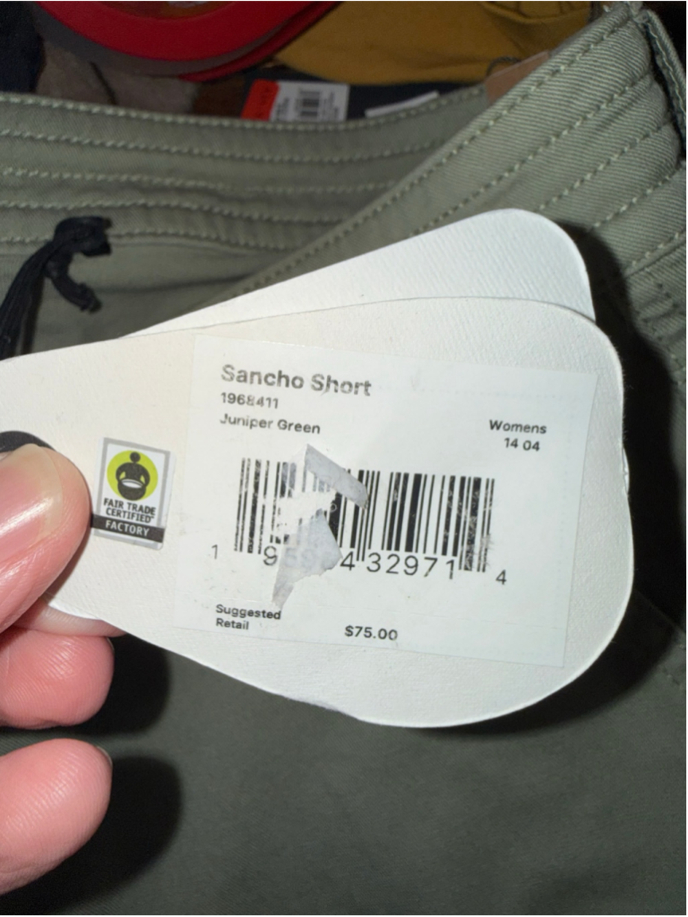 Women's Prana Green Shorts Sancho Shorts Raw Hem size 14 NEW 5’ in Inseam - Picture 12 of 12